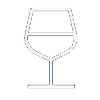 Ícone de taça de vinho